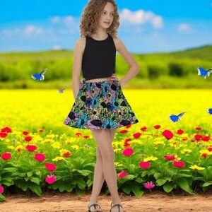 Steve Madden 🌺 Girls 8-10 Floral Skirt NWOT